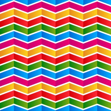 Renkli Chevron arka plan, desen. Sorunsuz tekrarlanabilir. Vec