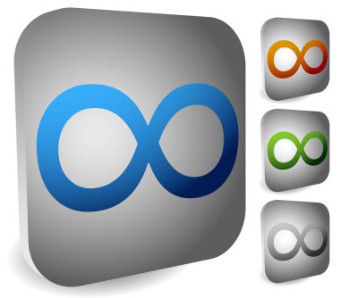 Infinity symbol. Eeverlasting, infinite or cycle, continuity the clipart