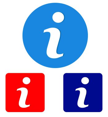 bilgi simgeleri sanatsal raster illüstrasyon ayarlamak