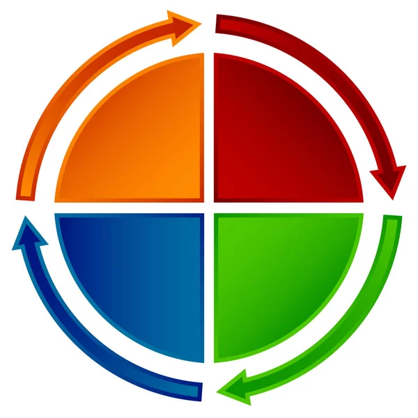 Diagrama circular — Foto de Stock