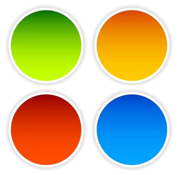 彩色圆圈形状设置中的空白区域 — 图库照片