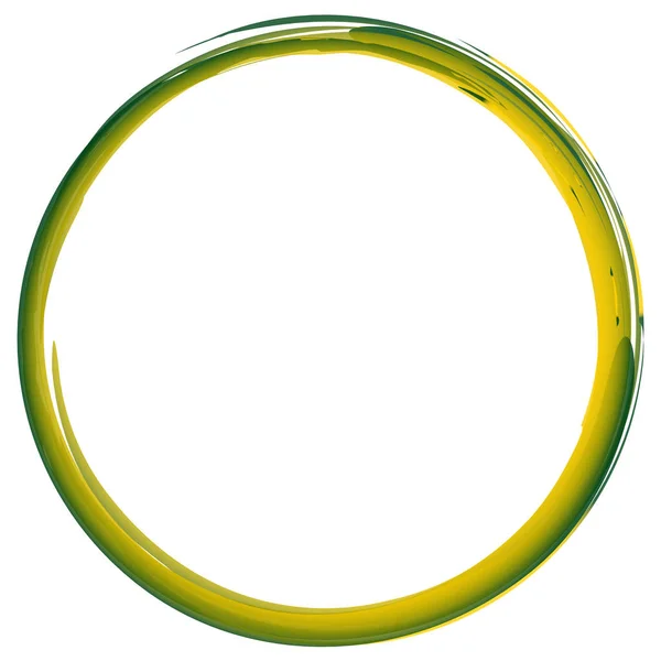 Colorido círculo texturizado, gruñón aislado en blanco — Foto de Stock
