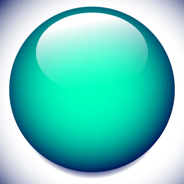 球、空白スペースと光沢のある効果を持つサークル ボタン — ストック写真