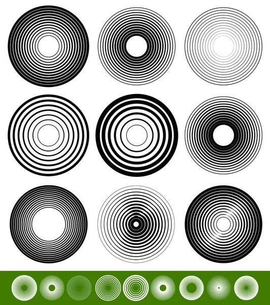 Conjunto de elementos de círculo combinado abstracto. ilustración vectorial . —  Fotos de Stock