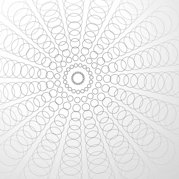 Abstrakte strahlende Kreise. Vektorgrafik. — Stockfoto