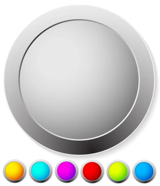 Empty circle design elements in many colors. vector eps 10 — Stock Photo, Image