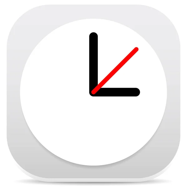 Klock grafik, klock ikon. Redigerbar klocka med timme, minut och — Stockfoto