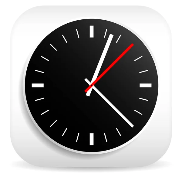Διανυσματικό ρολόι για έννοιες που σχετίζονται με το χρονοδιάγραμμα, επείγοντα ή χρόνο — Φωτογραφία Αρχείου
