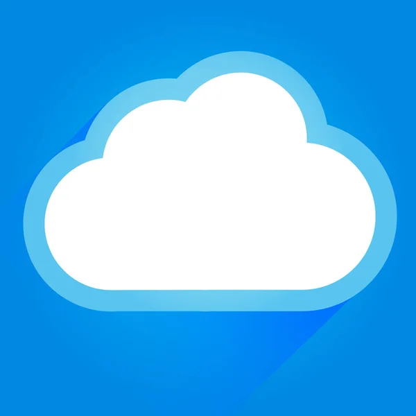 Cloud Computing Koncepció Ikon — Stock Fotó