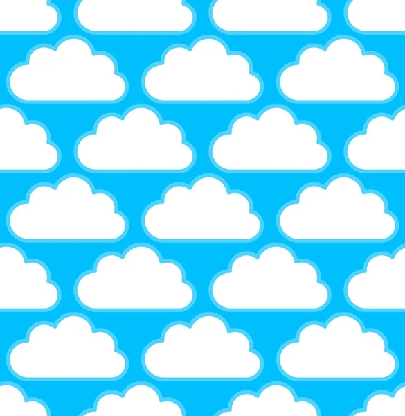 Облачный узор с белым круглым кучевым облаком над ярко-голубым , — стоковое фото