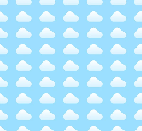 Repeatable cloud pattern in light blue colors