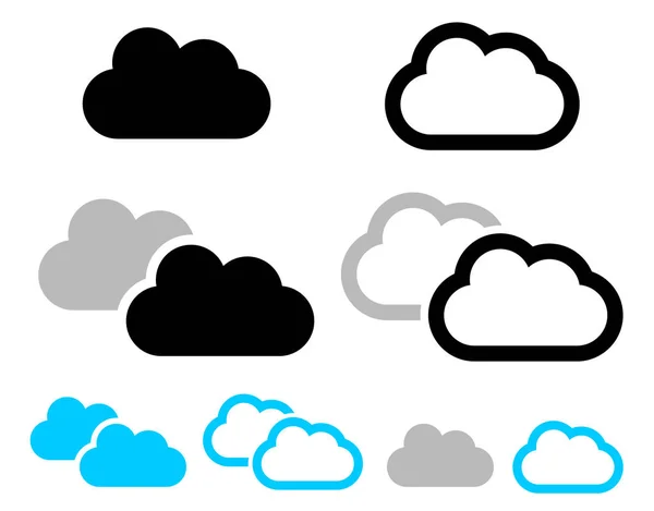 Symbole chmur — Zdjęcie stockowe