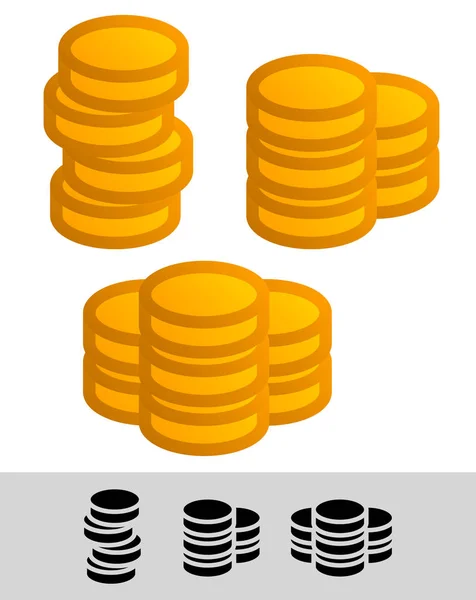 Moneda simple, ilustración de chip —  Fotos de Stock