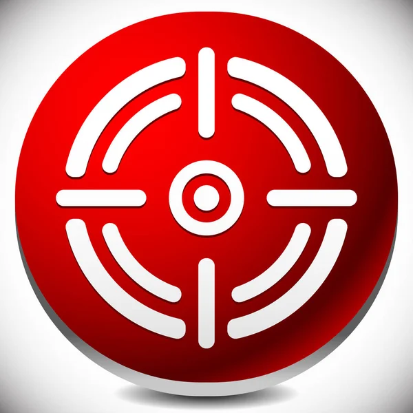 Cross hair, reticle, target mark editable vector. — Stock Photo, Image