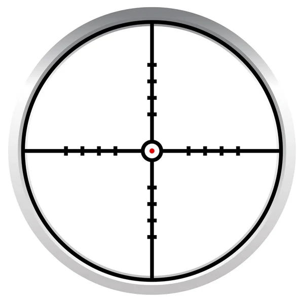 Crosshair, reticle, target mark. Editable vector illustration. — Stock Photo, Image
