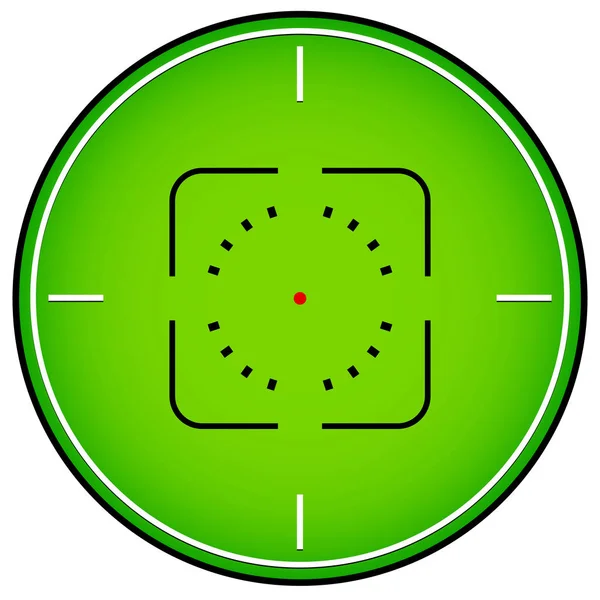 Celownik Grafika Celownikiem Zielono — Zdjęcie stockowe