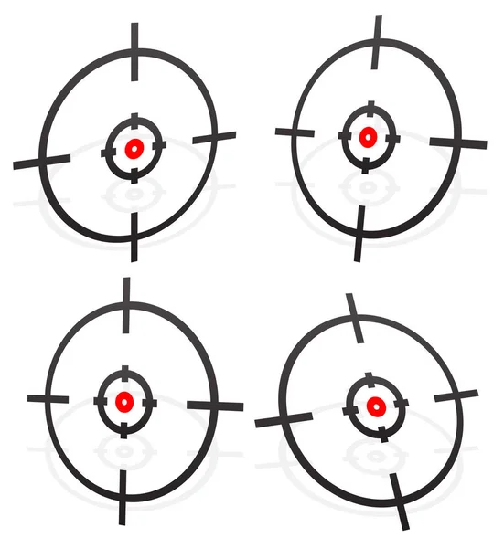 克罗斯希尔, 枪的线纹图形与红点, 矢量。普雷奇 — 图库照片