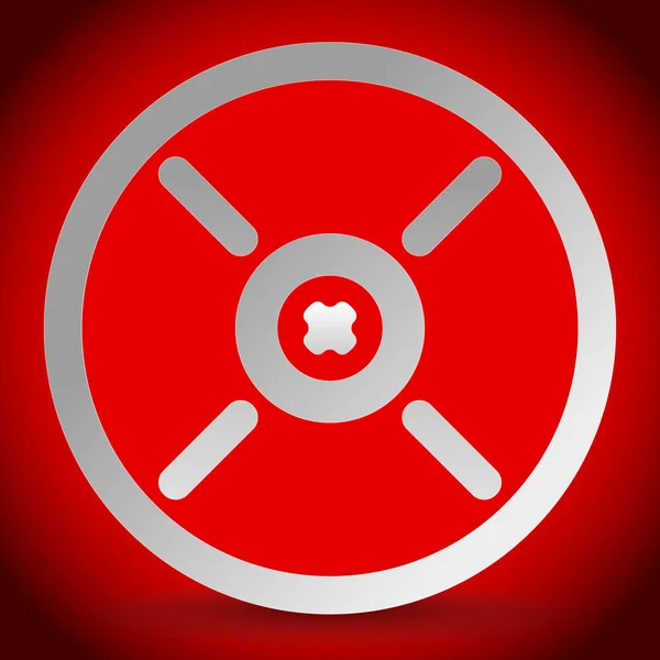 Cross hair, reticle, target mark vector icon. — Stock Photo, Image