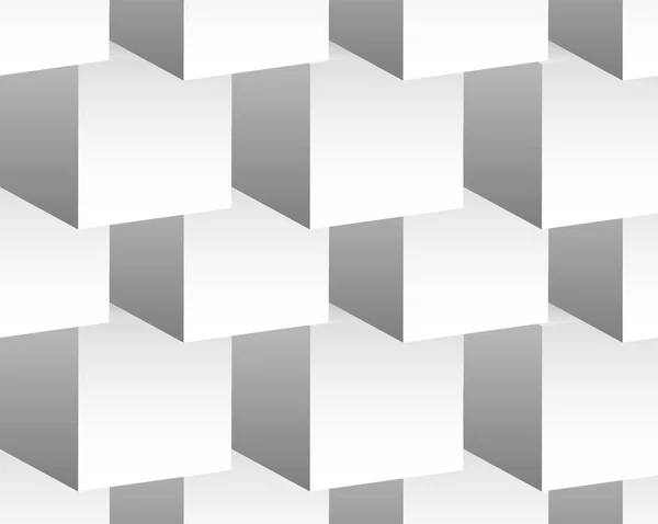 Cubical pattern. Repeatable background with 3d cube shapes. Gray — Stock Photo, Image