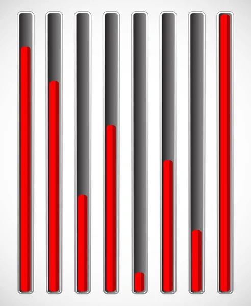 Indicadores de nível vertical . — Fotografia de Stock