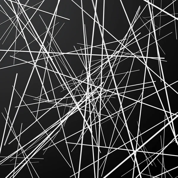 Black and White Random Lines Abstract Background — Stock Photo, Image