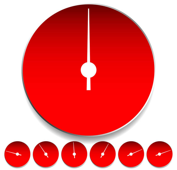 Циферблат, калибровочный шаблон. Редактируемая векторная иллюстрация
.