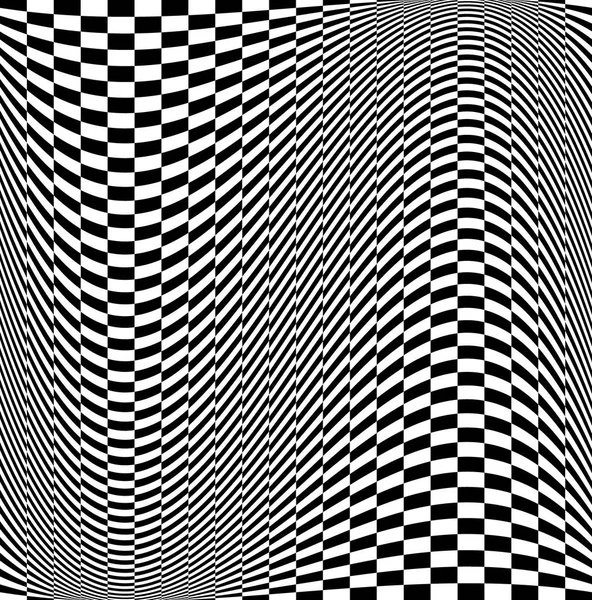 Abstract distorted background. Checkered background with distort