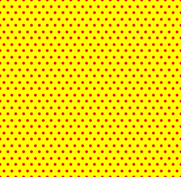 Κίτρινο και κόκκινο pop-art, πουά φόντο/χωρίς ραφές μοτίβο — Φωτογραφία Αρχείου