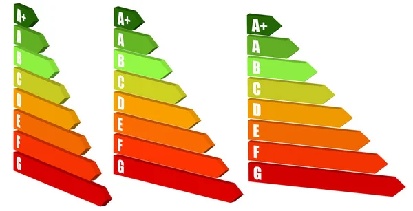 Certificado de Calificación Energética, Certificados de rendimiento energético. Ener — Foto de Stock