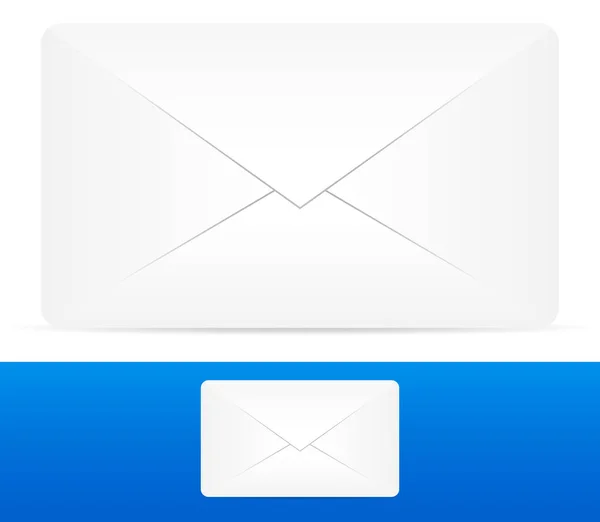Set Van Mailbox Iconen Wit — Stockfoto
