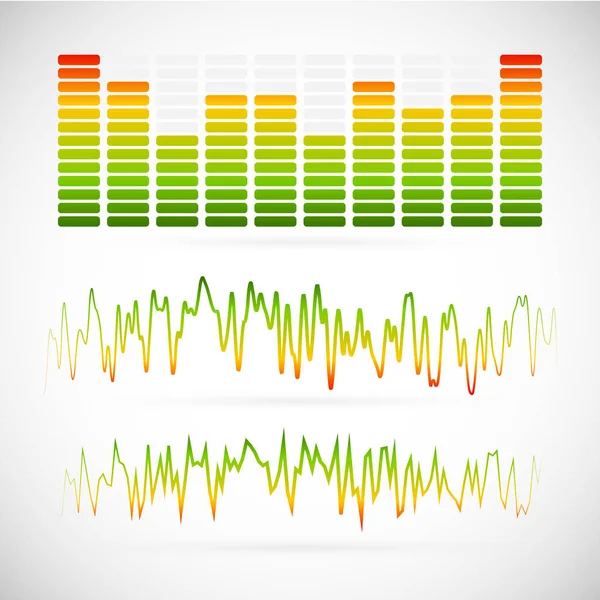 Equalizer Graphics White — Stock Photo, Image