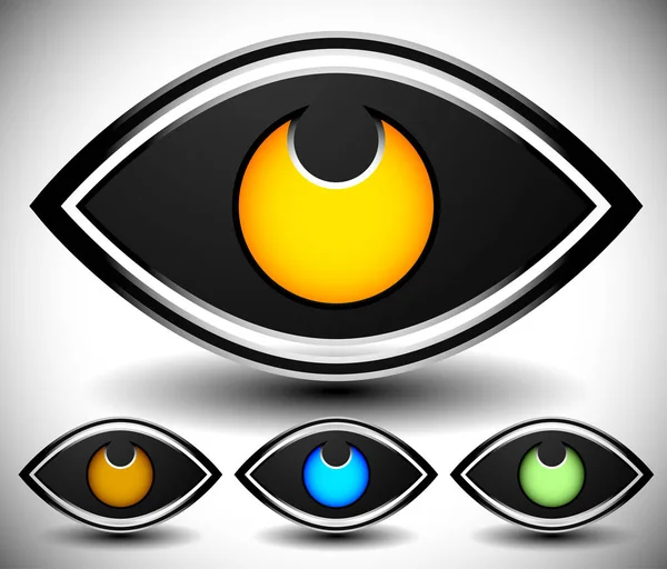 Eye graphic. Vision, seeing, sight, observation. Vector. — Stock Photo, Image