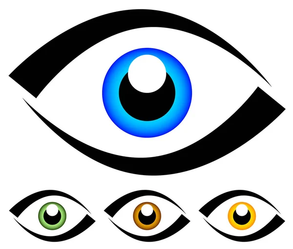 Eye graphic. Vision, seeing, sight, observation. Vector. — Stock Photo, Image