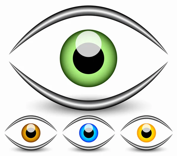 Eye graphic. Vision, seeing, sight, observation. Vector. — Stock Photo, Image