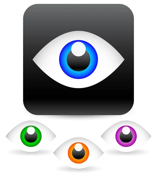 Eye vector graphics. Eyeball, vision, optics vector. — Stock Photo, Image