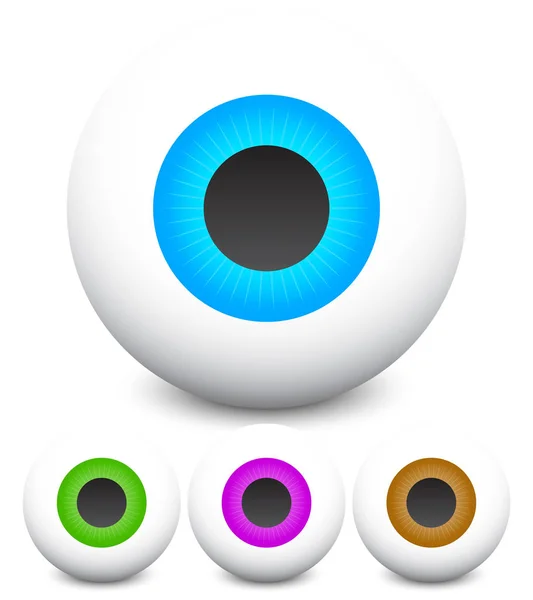 Eye vector graphics. Eyeball, vision, optics vector. — Stock Photo, Image