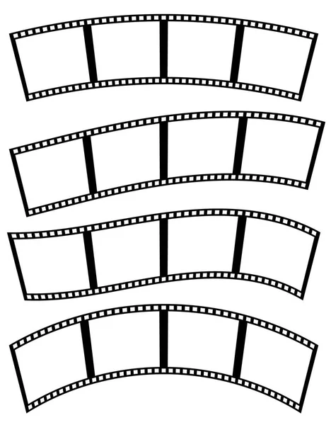 Černé a bílé filmové pásy, filmové pásky — Stock fotografie