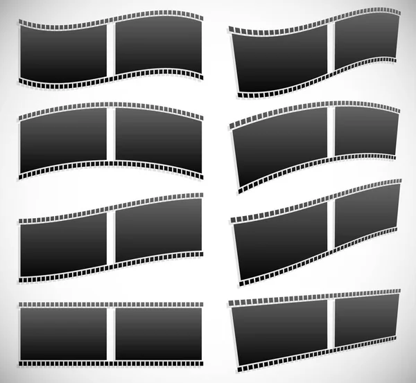 Película tira vectorial gráficos para conceptos de fotografía —  Fotos de Stock
