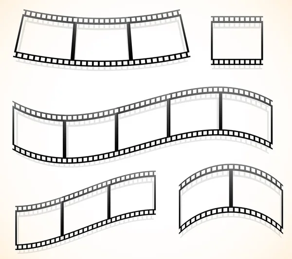 Tiras de filme preto e branco, fitas de filme — Fotografia de Stock