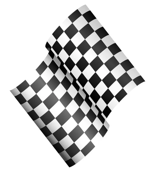 Флаг гонки - проверенный 3d флаг — стоковое фото