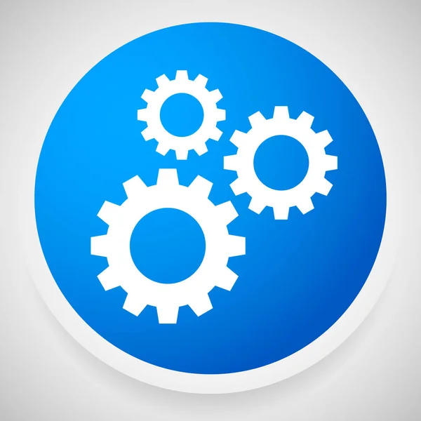 Icon with Gears, Gearwheels, Cogwheels for Maintenance, Repair, — Stock Photo, Image