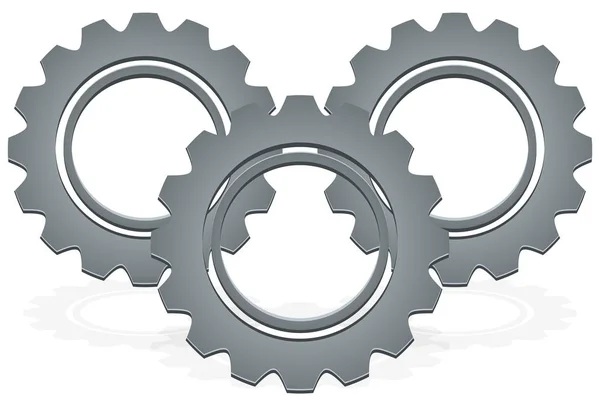 Cogs Gears Banner Artistic Raster Illustration — Stock Photo, Image