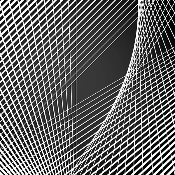 Líneas de intersección, rejilla abstracta moderna, malla con distorsión . — Foto de Stock