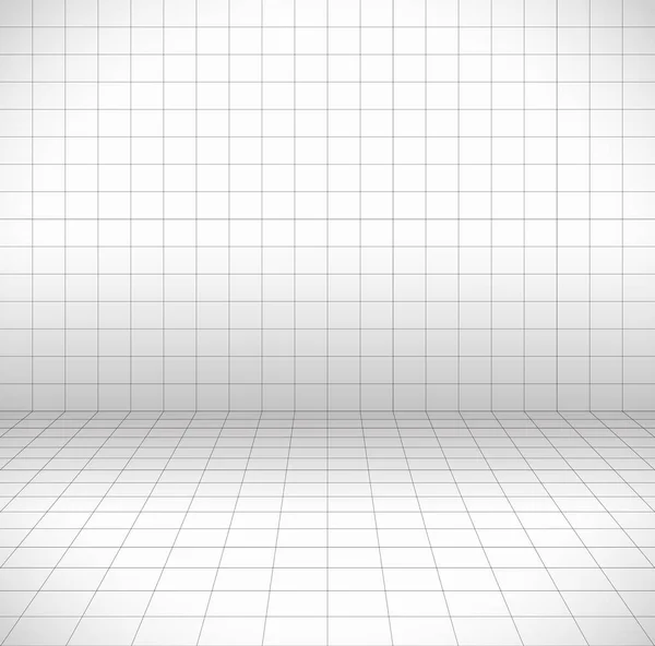 Blank space with perspective grid, wire frame. — Stock Photo, Image