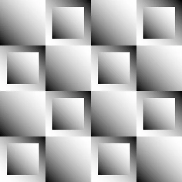 Série abstraktních, bezešvých vzorků s čtverci. Vektorové. — Stock fotografie