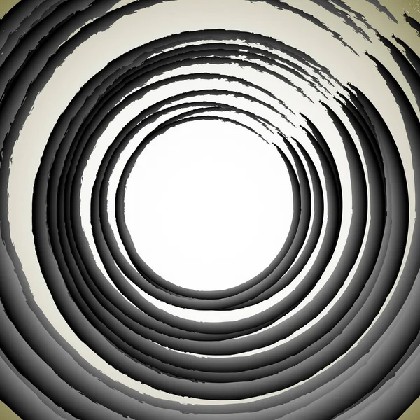 Grungy koło izolowane na brązowym tle. Teksturowana szczotkowana str — Zdjęcie stockowe