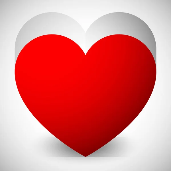 Vector graphics with red heart. Eps 10. — Stock Photo, Image
