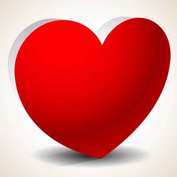 3d forma do coração isolado. Eps 10 gráficos vetoriais com transparente — Fotografia de Stock