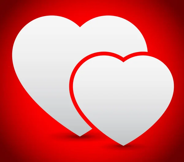 Aşk, romantizm kavramları için kalp ile grafik — Stok fotoğraf