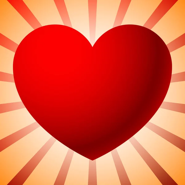 Grafika z sercem na miłość, koncepcje romansu — Zdjęcie stockowe